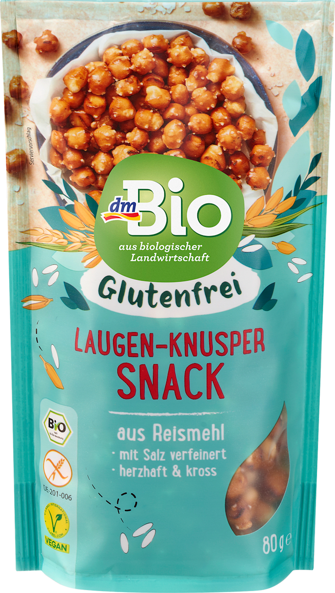 dmBio Laugen-Knusper-Snack glutenfrei, 80 g dauerhaft günstig online ...