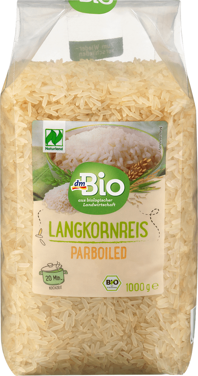 dmBio Ryż długoziarnisty parboiled, 1 kg kupuj w zawsze korzystnych ...
