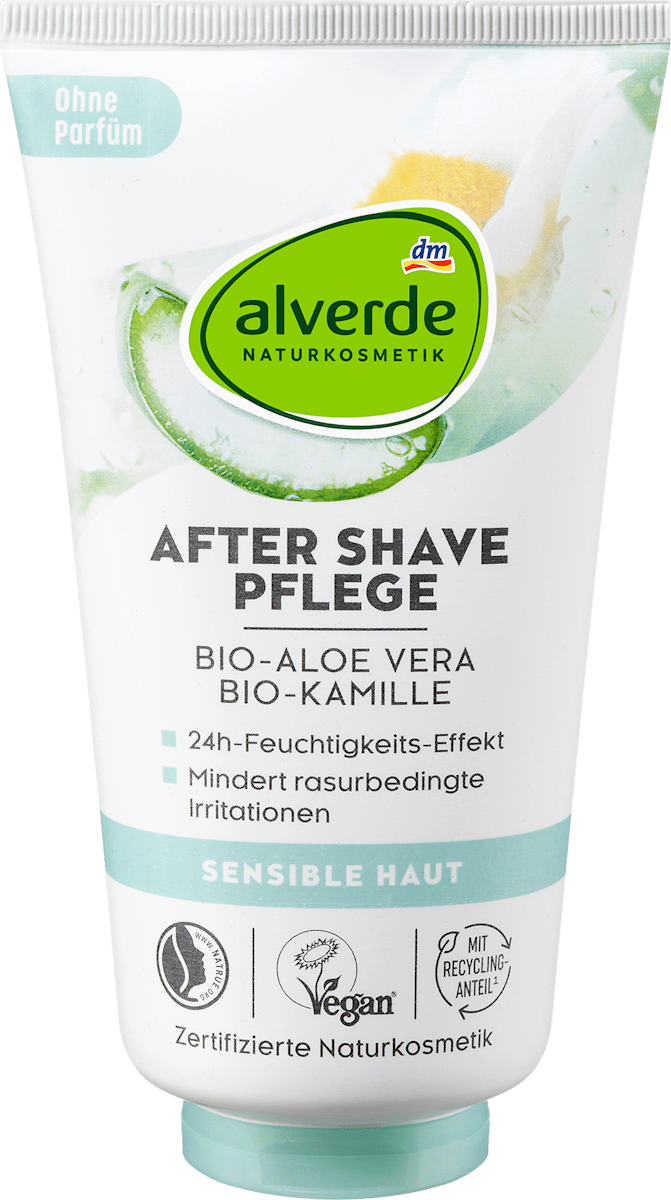 alverde NATURKOSMETIK After Shave Pflege Aloe Vera Kamille, 150 ml  dauerhaft gnstig online kaufen | dm.de