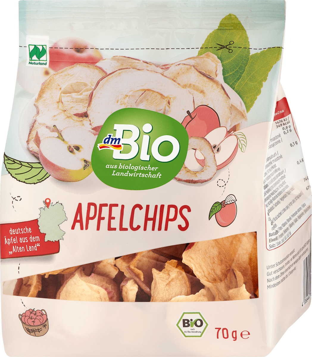Czech Republic product data sample: bio jablečné plátky sušené, 70 g