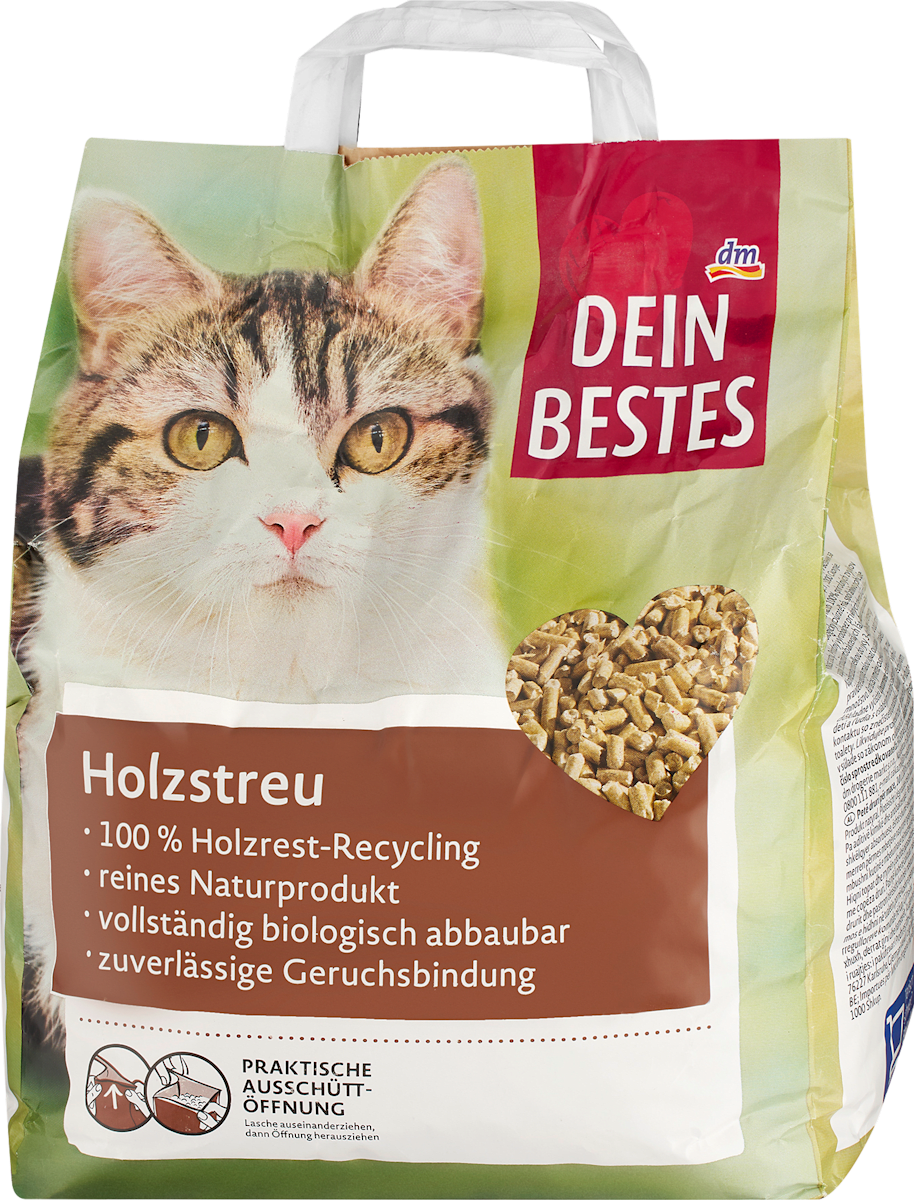 Dein Bestes Katzenstreu, Holzstreu, 10 l dauerhaft gnstig online kaufen |  dm.de