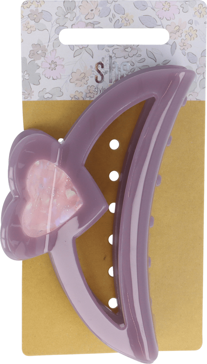 s-he stylecollection Haarklammer lila in Herzform, 1 St | dm.at