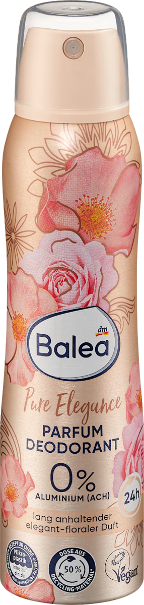 Balea Deospray Parfum Deodorant Pure Elegance, 150 ml dauerhaft