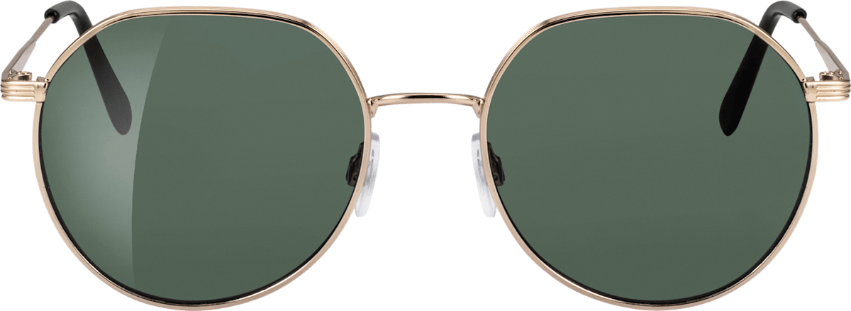 RONGSHEN Retro Sonnenbrille Metall - Froschbrille Design In Gold & Silber Für Damen & Herren