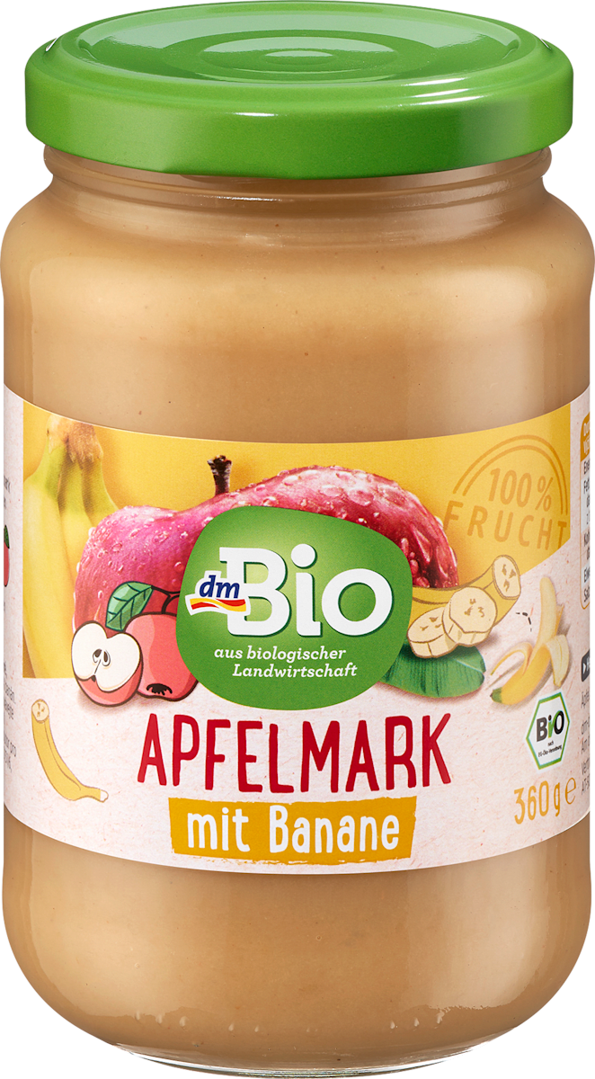 dmBio Fruchtmark Apfel mit Banane, 360 g dauerhaft günstig online ...
