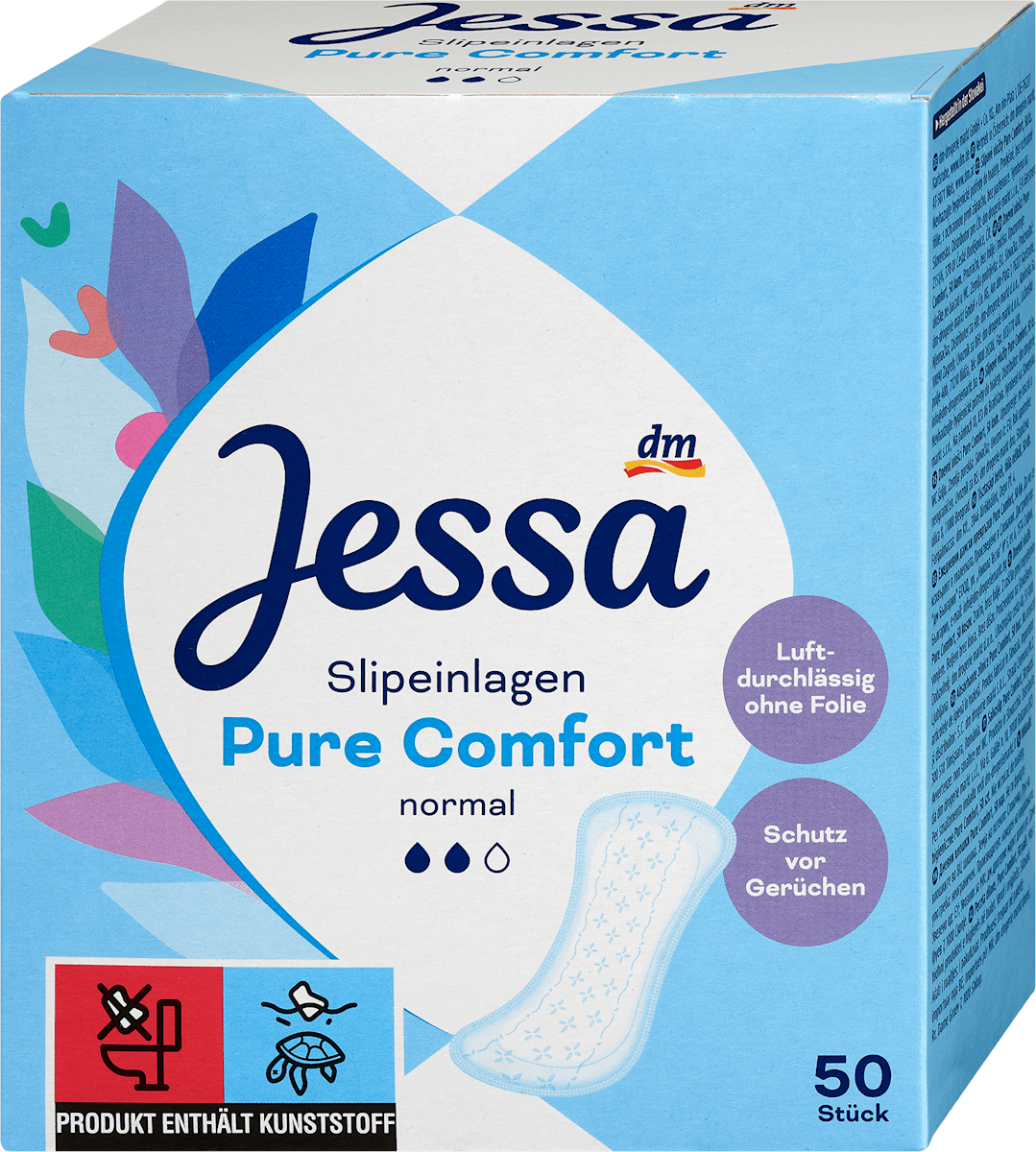 Jessa Absorbante zilnice Pure Comfort normal, 50 buc | dm.ro