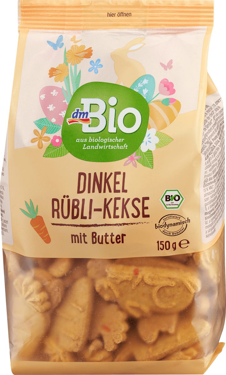 dmBio Kekse Dinkel-Rübli, 150 g | dm.at