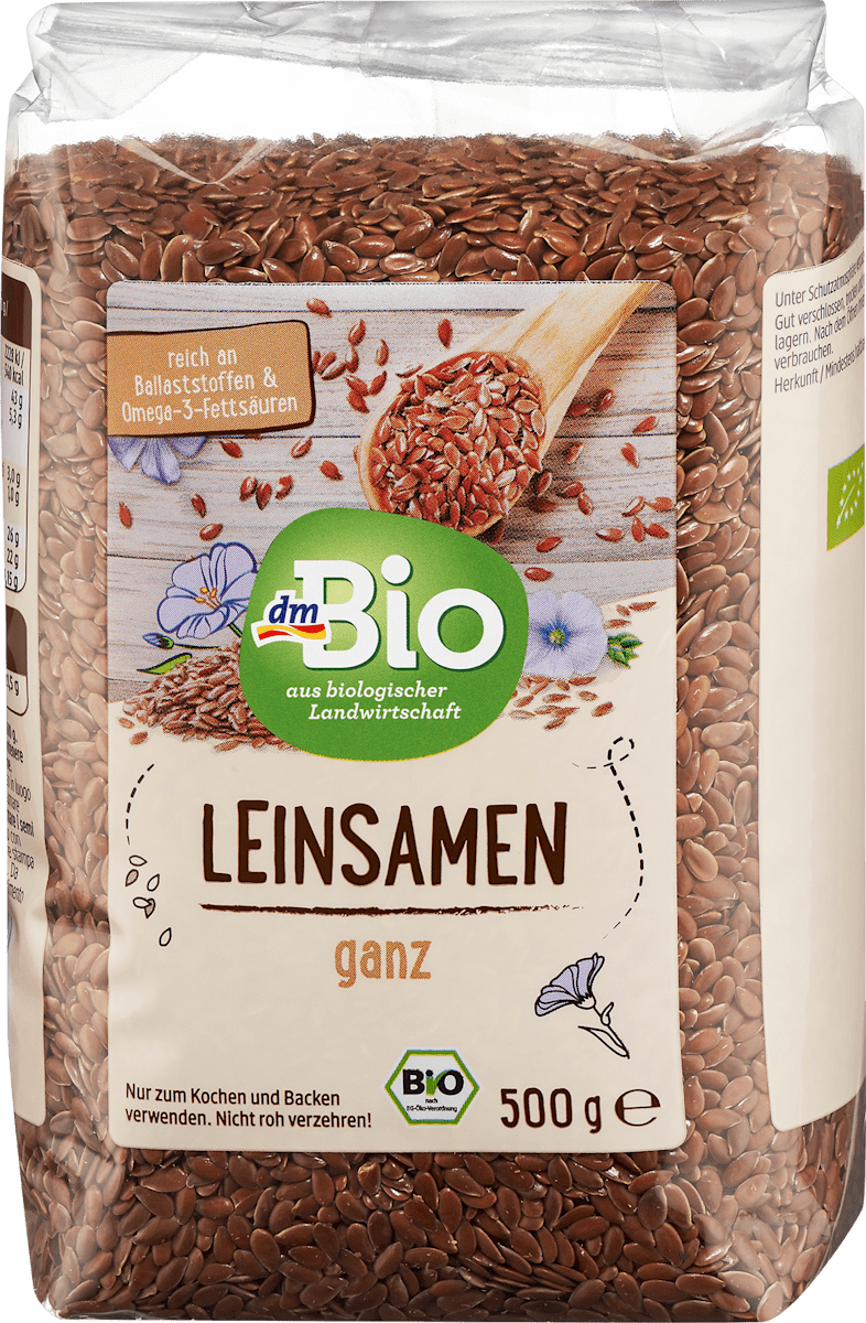 dmBio Leinsamen, ganz, 500 g dauerhaft gnstig online kaufen | dm.de