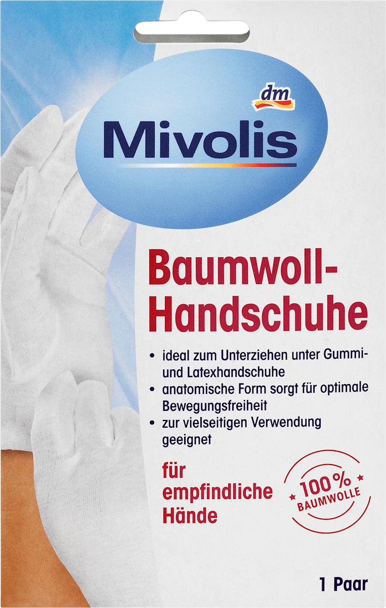Haushaltshandschuhe Baumwolle (1 Paar), 1 St