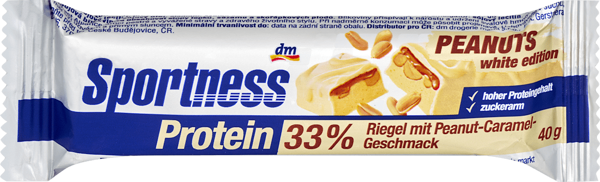 Proteinriegel 33%, Peanut Caramel Geschmack, White Edition, 40 g