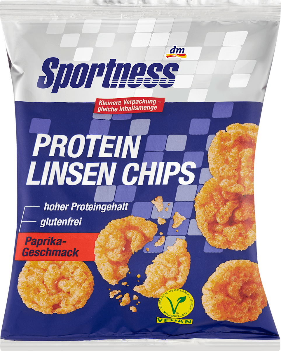 Protein Linsen Chips, Paprika Geschmack, vegan, 40 g