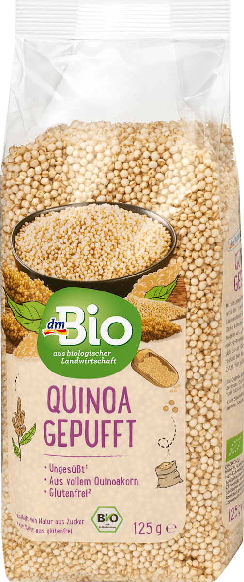 dmBio Quinoa, gepufft, 125 g dauerhaft günstig online kaufen | dm.de