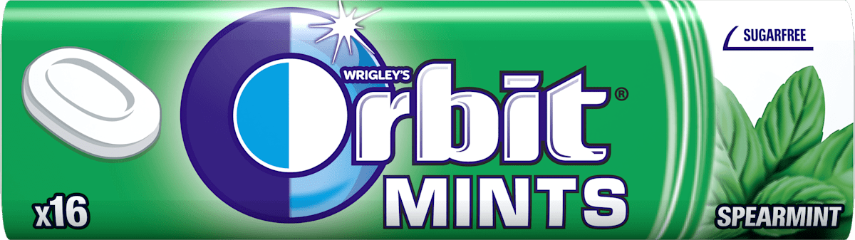 Orbit Ментови бонбони Spearmint, 16 броя, 28 g | dm България