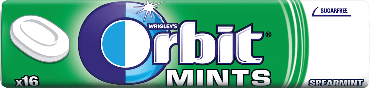 Orbit Bomboni Mints – Spearmint, 28 g | dm.hr