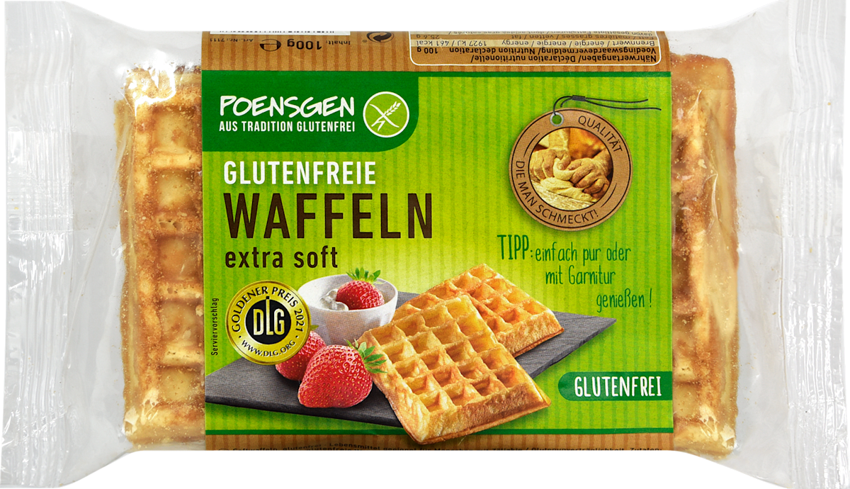 POENSGEN Waffeln glutenfrei, 100 g | dm.at