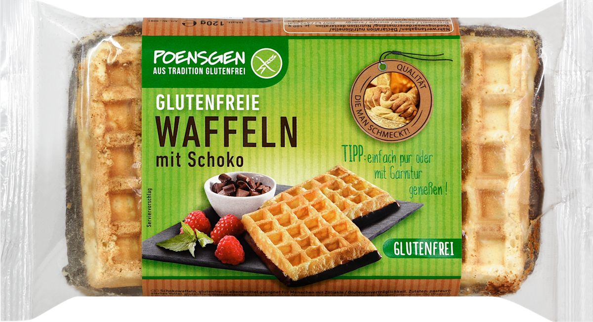 POENSGEN Waffeln mit Schoko glutenfrei, 120 g | dm.at
