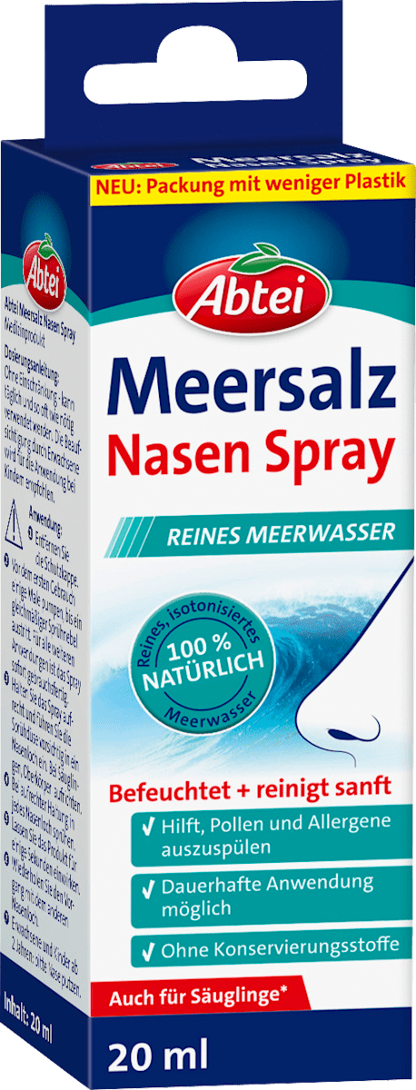 Abtei Meersalz Nasen Spray, 20 ml dauerhaft günstig online kaufen