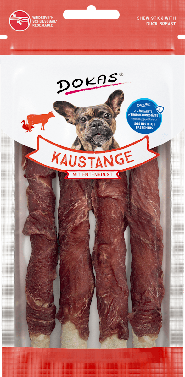 DOKAS Kausnack Hund, Kaustange mit Hühnerbrust, 50 g dauerhaft günstig ...