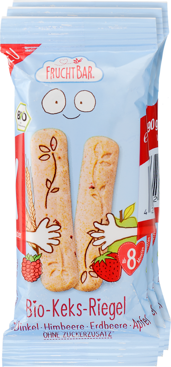 Hungary product data sample: Bio keksz szelet málnával és eperrel 8.hónapos kortól, 90 g