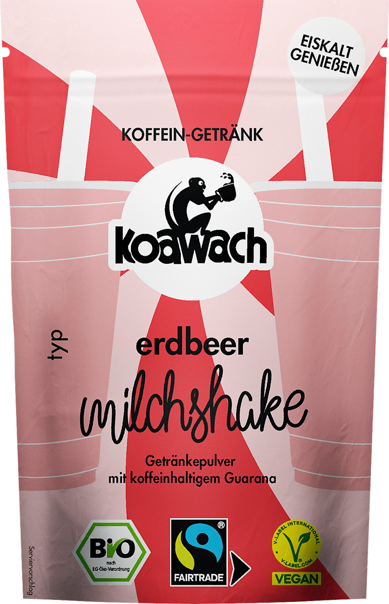 koawach Getränkepulver, Milchshake Erdbeere, 75 g dauerhaft günstig ...