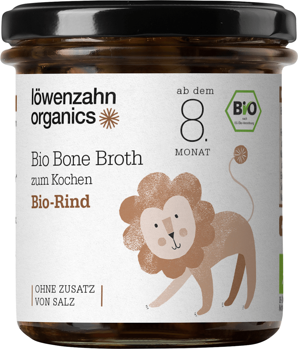Löwenzahn Organics Knochenbrühe aus Rind ab dem 8. Monat, 180 ml | dm.at