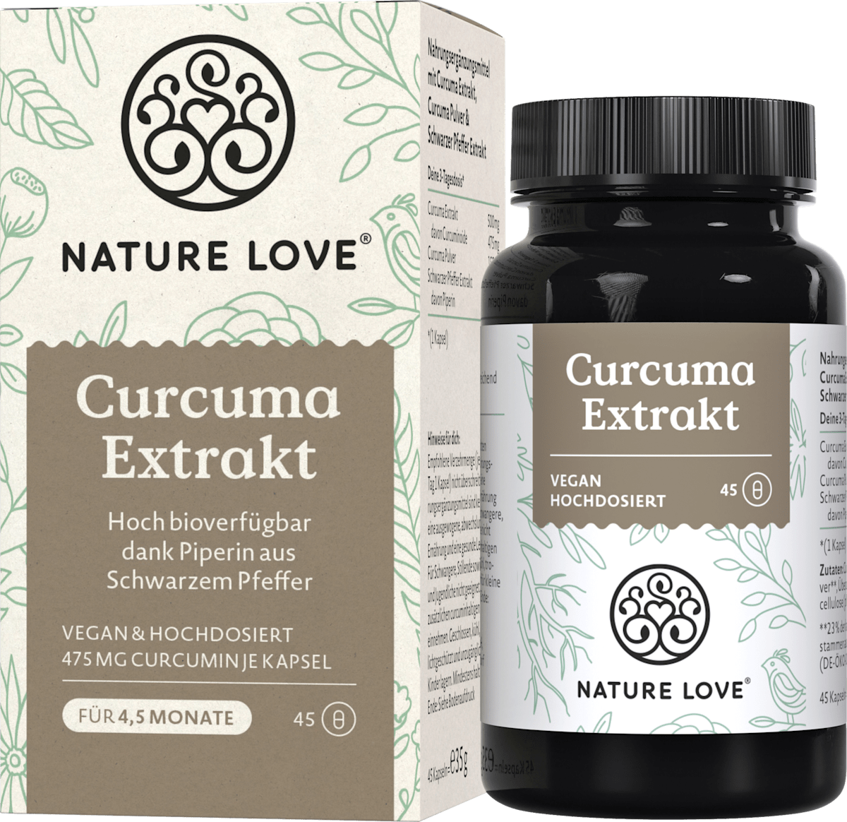 Nature Love Curcuma Extrakt Kapseln 45 St, 35 g dauerhaft günstig ...