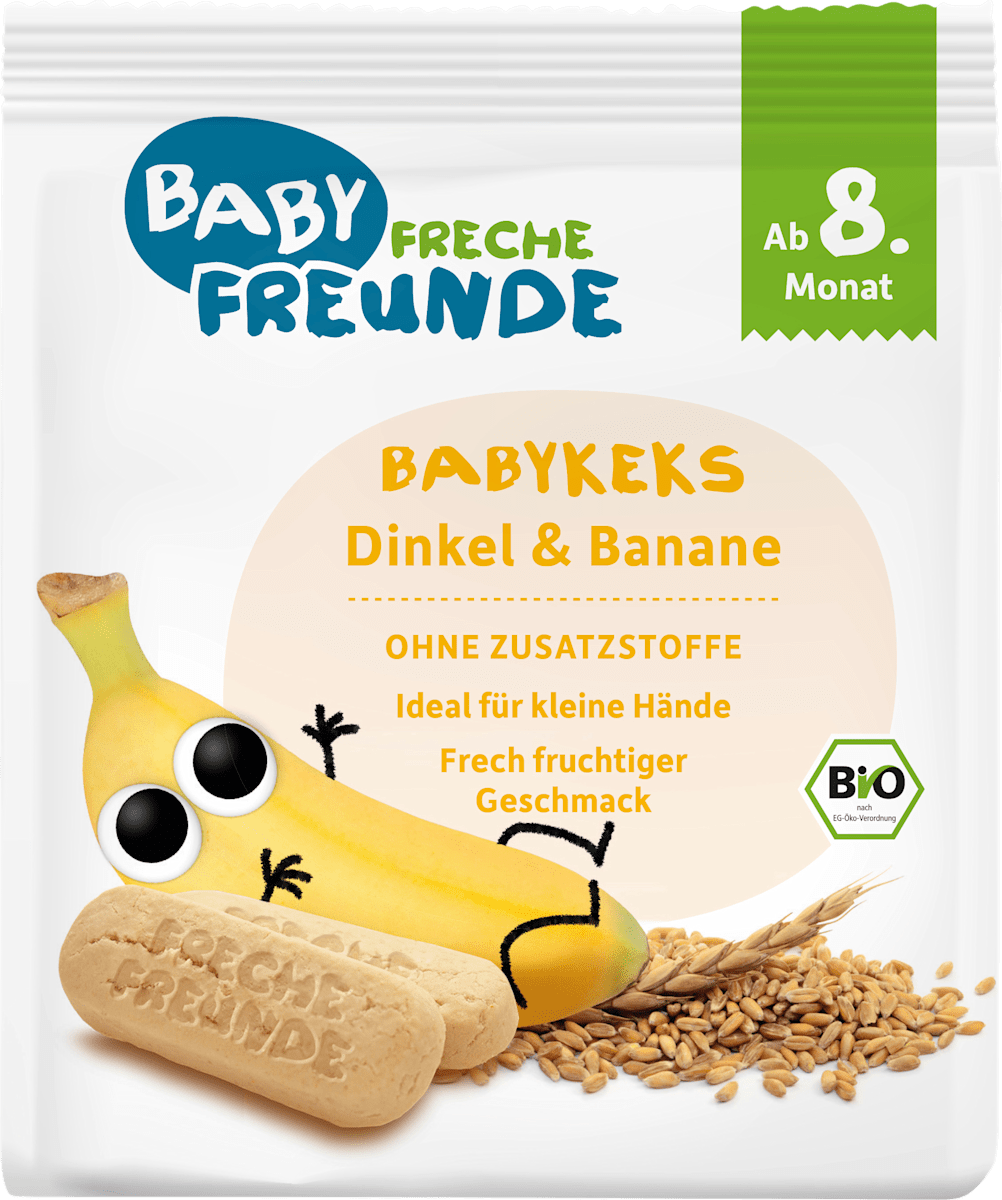 Freche FreundeBabykekse Dinkel & Banane, ab dem 8. Monat, 100 gBeikost