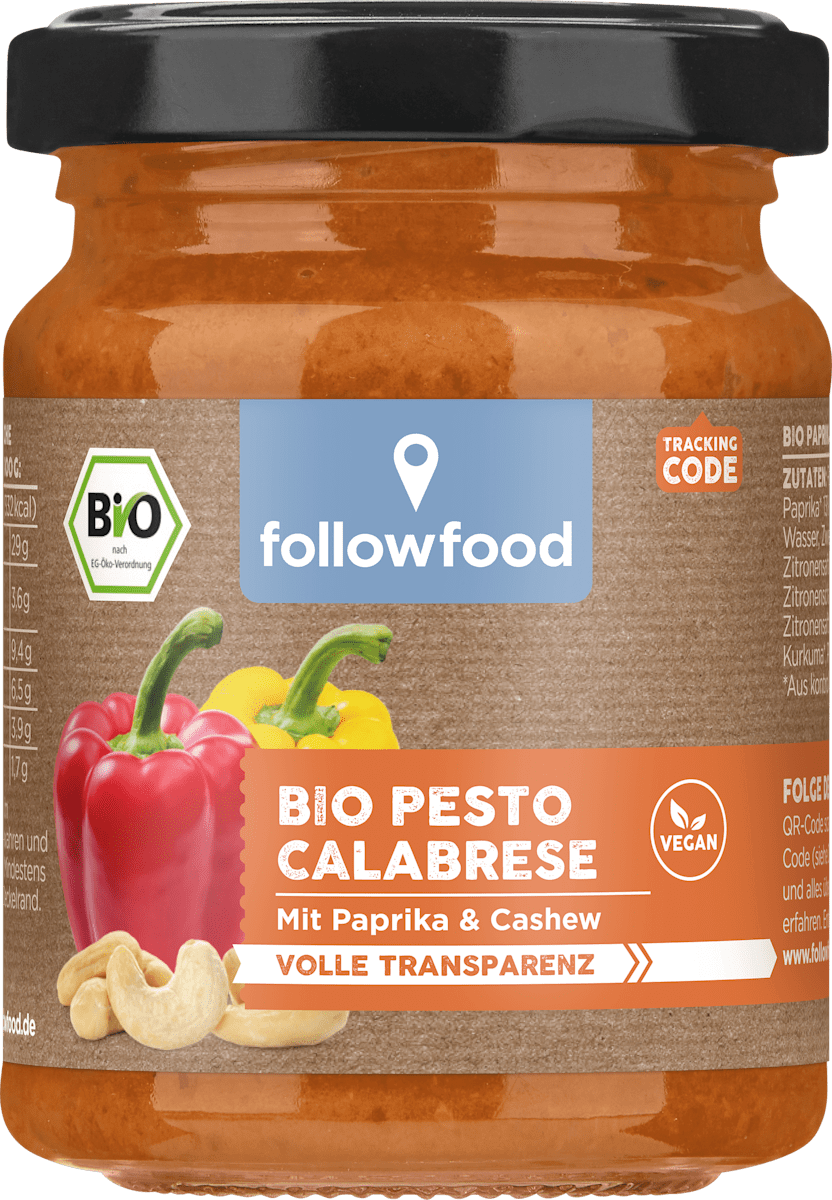 followfood Pesto Bio Manifesto Paprika &amp; Cashew, 120 g | dm.at