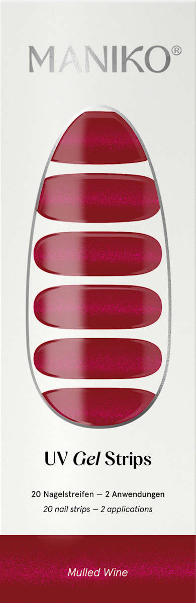 Maniko UV Gel Nagelfolien Mulled Wine, 20 St dauerhaft günstig online ...