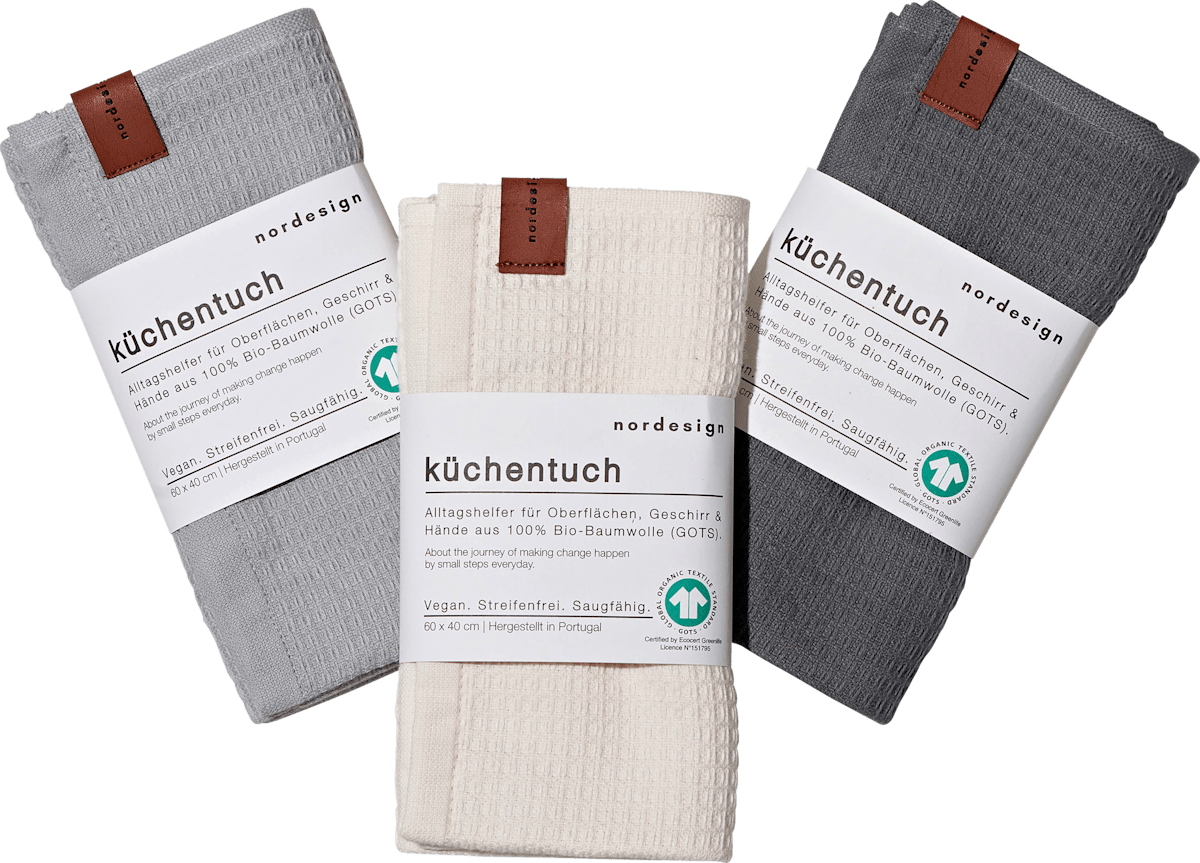 Nialnant Geschirrtücher Aus 100% Baumwolle, Waffelgewebe, 30,5x30,5 Cm, Braun – 6 Stück, Saugfähig & Schnell Trocknend
