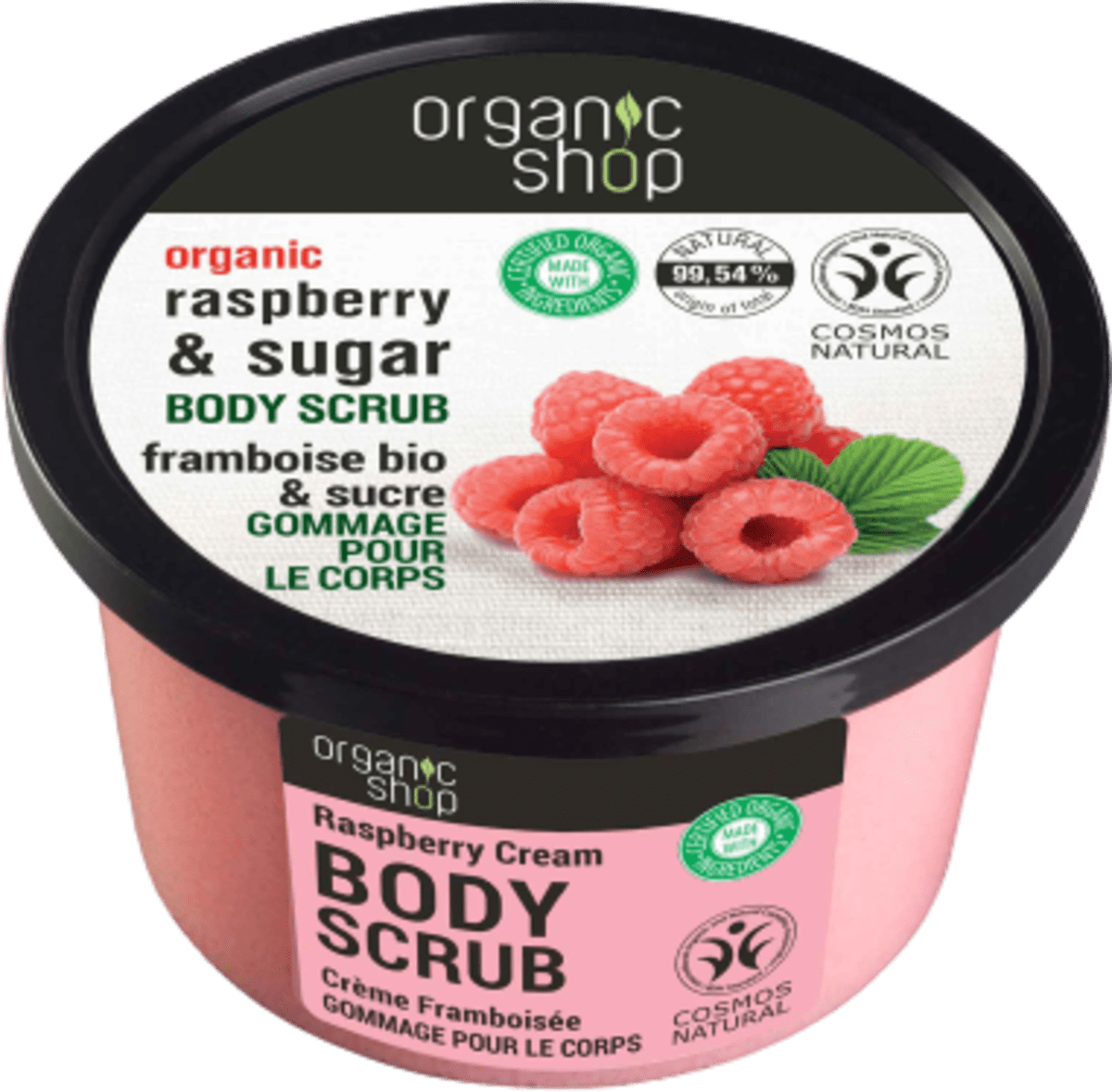 organic shop Piling za tijelo Raspberry Cream, 250 ml | dm.hr