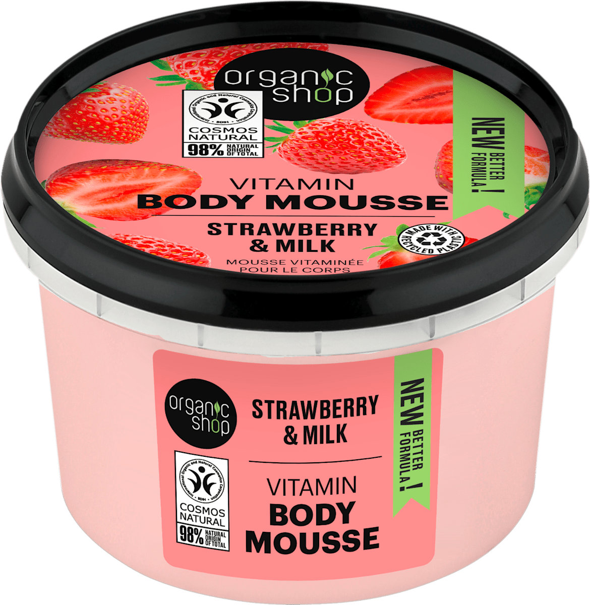 organic shop
Strawberry Yoghurt mousse de corp, 250 ml - imagine 2