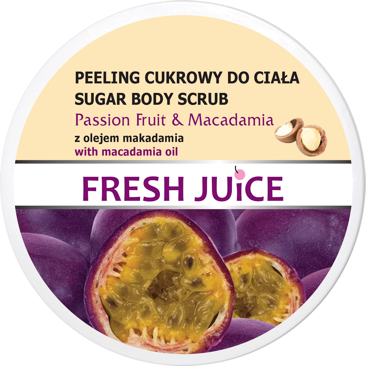 FRESH JUICE Scrub de corp Fructul Pasiunii & Macadamia, 225 ml | dm.ro
