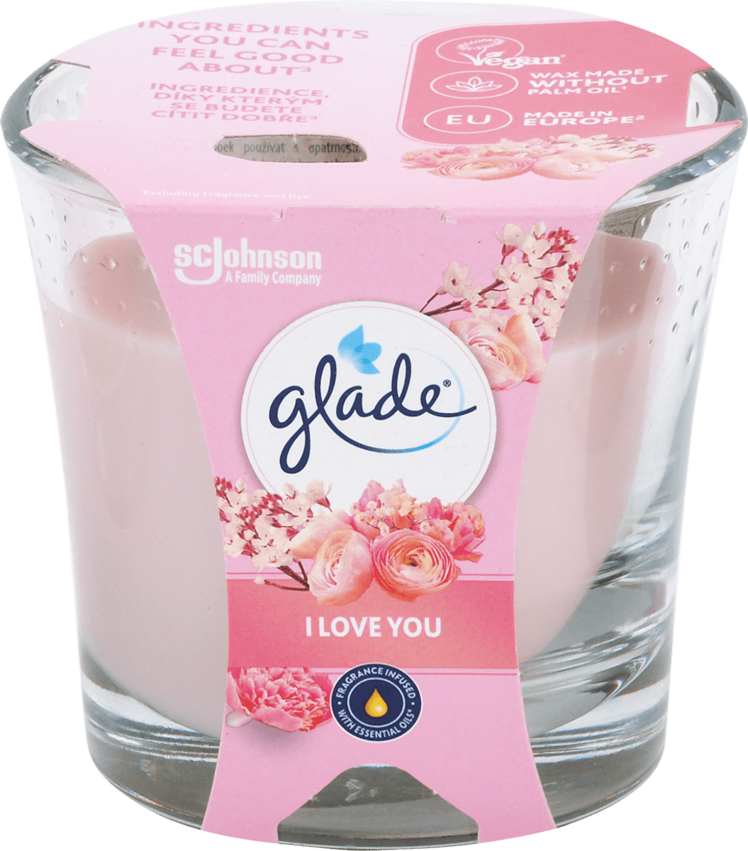 glade Dišeča sveča I Love You, 112 g | dm.si