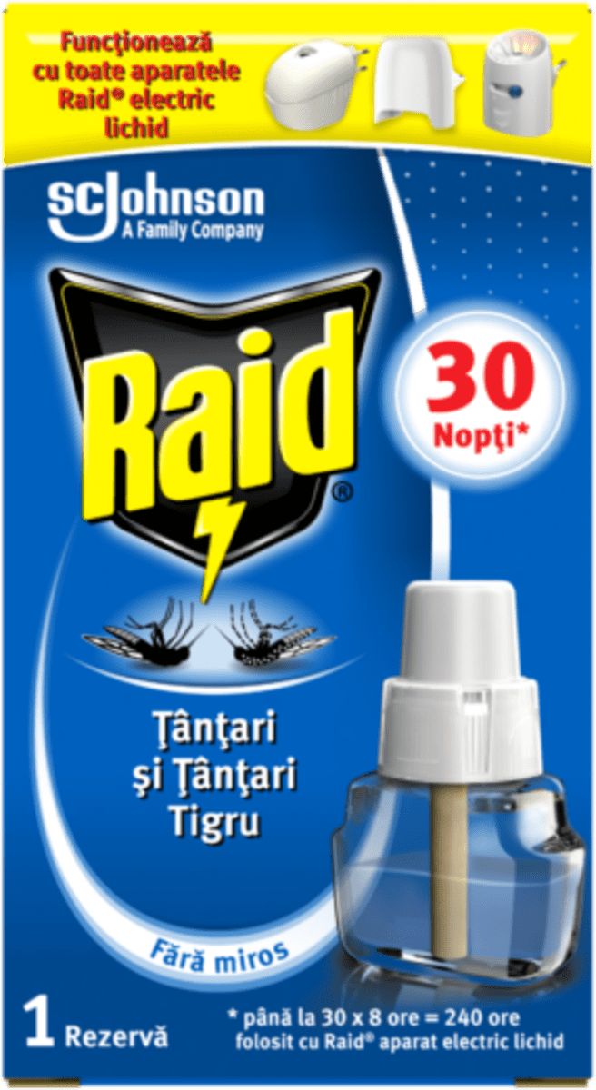 Raid Rezervă aparat electric împotriva țânțarilor, 21 ml | dm.ro