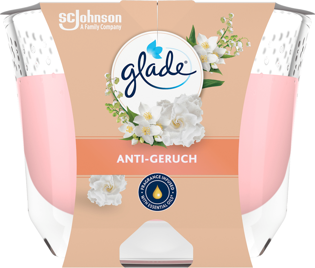 glade Duftkerze im Glas Anti Geruch, 1 St