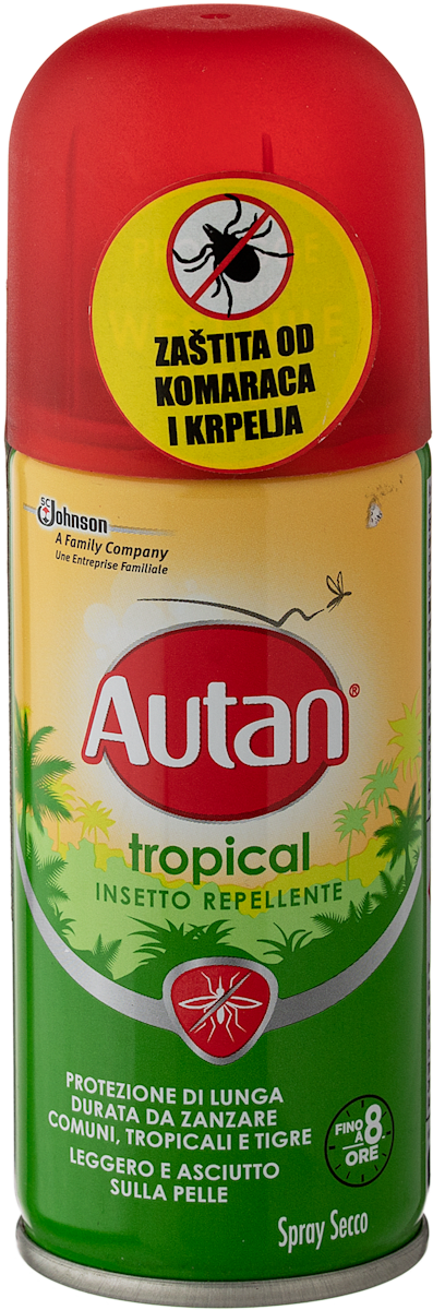 Autan Suhi sprej pred piki insektov Tropical, 100 ml | dm.si