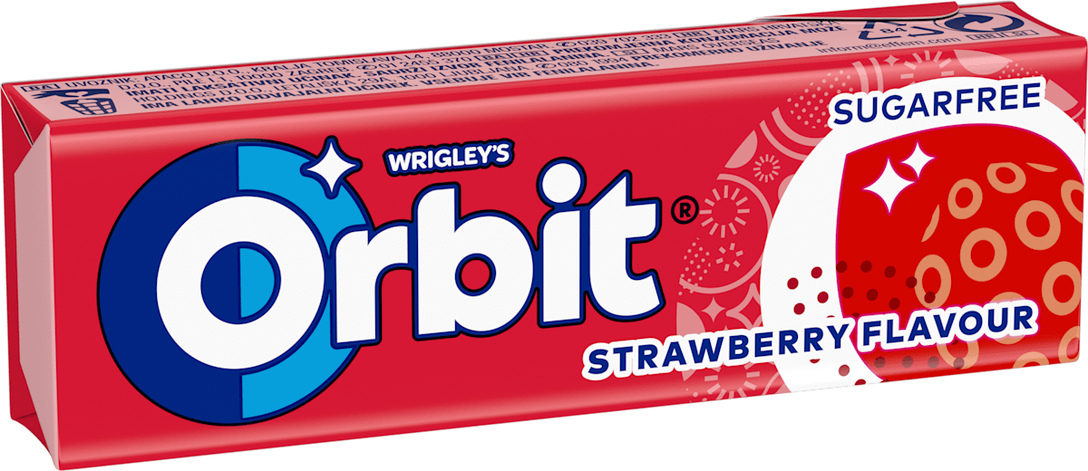Orbit Orbit žvakaće gume – jagoda, 14 g | dm.hr