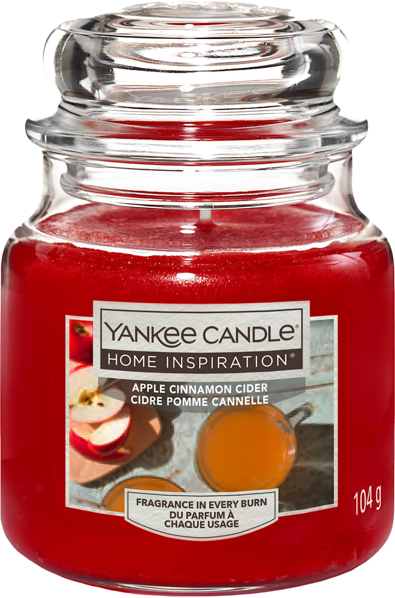 YANKEE CANDLE Lumânare parfumată apple cinnamon, 104 g | dm.ro