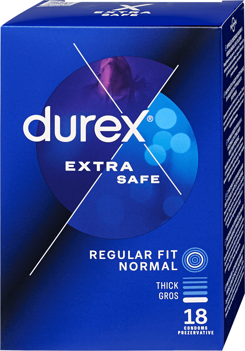 Durex Óvszer Extra Safe Regular Fit Normal, 18 db | dm.hu