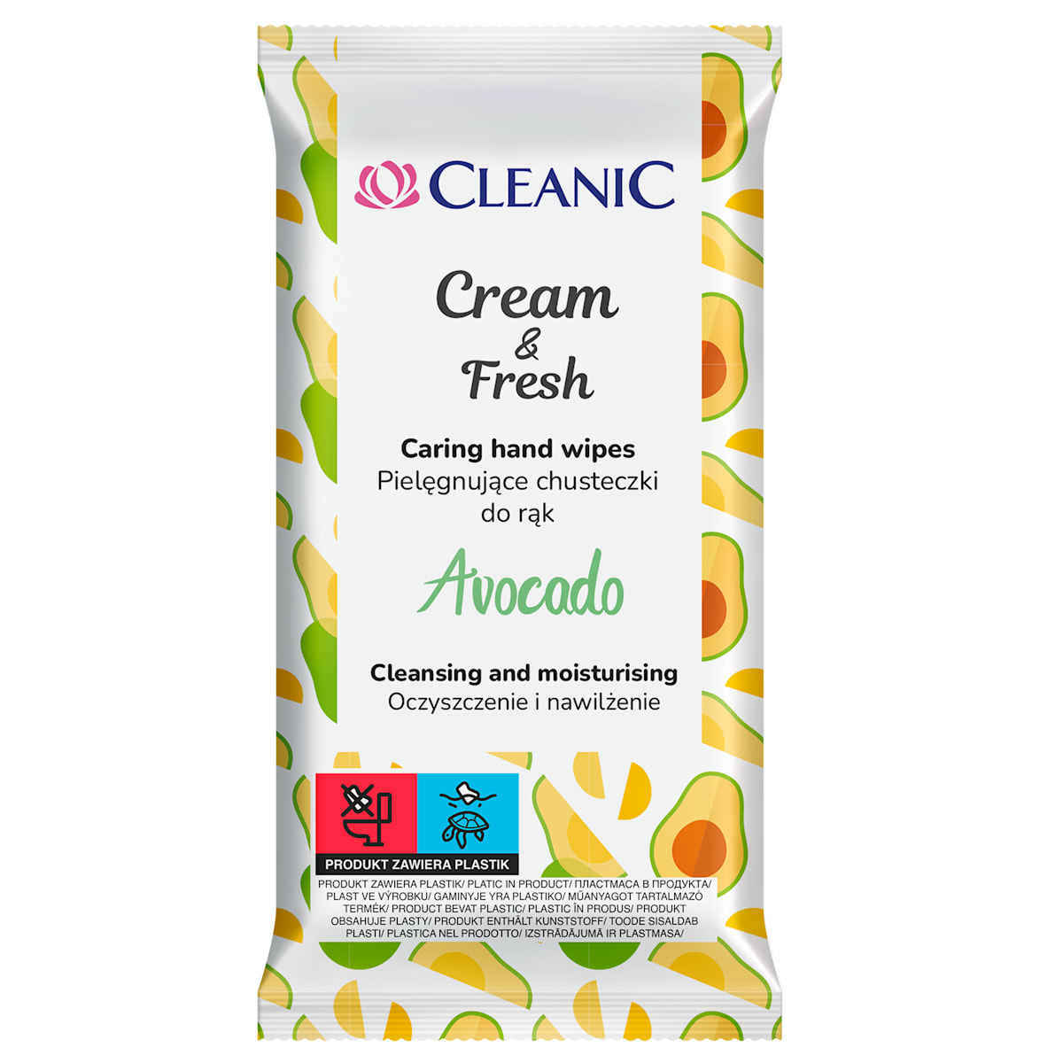 Cleanic Avocado- antibakterijske vlažne maramice za ruke i telo, 15 kom ...