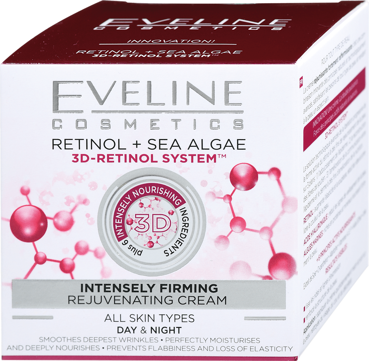EVELINE COSMETICS Krema za obraz Retinol + Sea Algae, 50 ml | dm.si