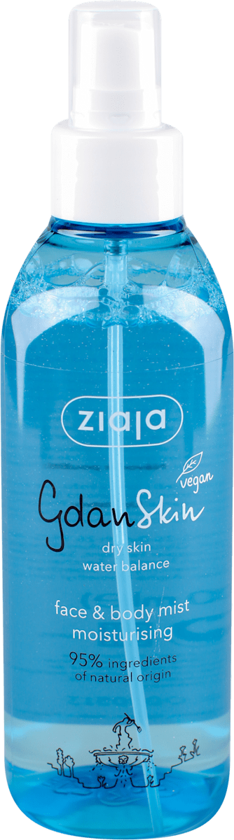 ZIAJA GDANSKIN Face & Body Mist – 200 Ml, Erfrischender Duft Nach Meer, Mit Pflegenden Inhaltsstoffen