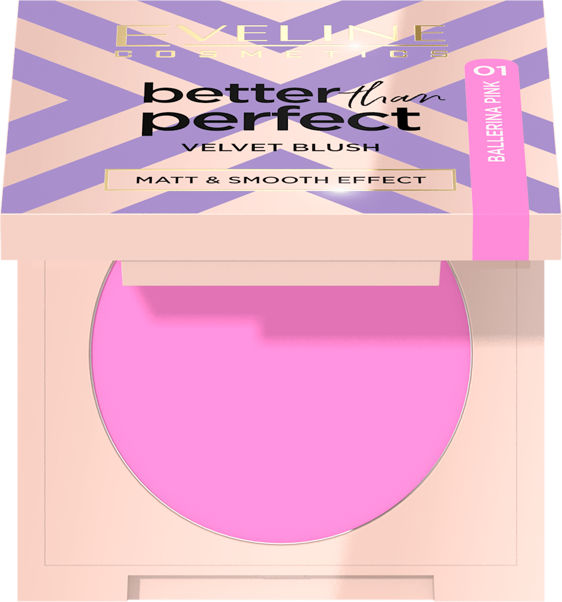 EVELINE COSMETICS Róż prasowany Better Than Perfect Velvet Blush nr 01 ...