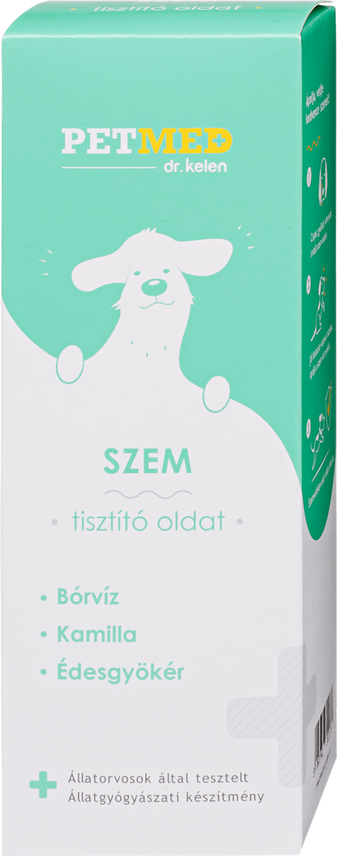 Hungary product data sample: Szemtisztító oldat PETMED, 75 ml