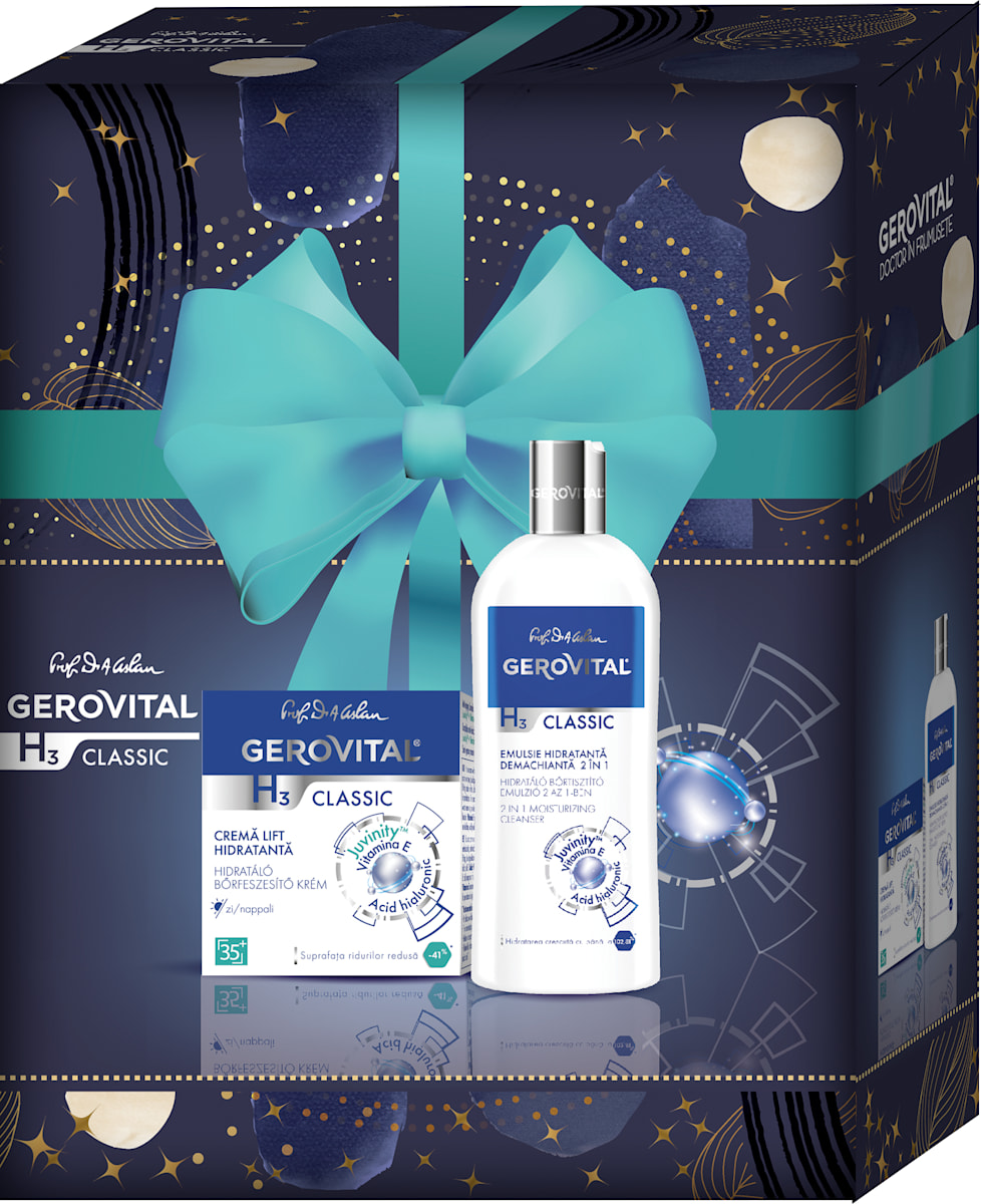 GEROVITAL Set cadou H3 Classic cremă+emulsie, 1 buc | dm.ro