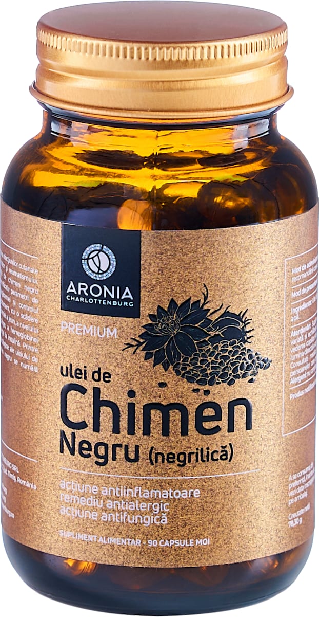 Aronia Charlottenburg Ulei de Chimen Negru, capsule moi, 52,2 g