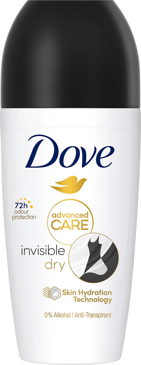 Dove Antitranspirant Deo Roll-on Advanced Care Invisible Dry, 50 ml dauerhaft günstig online kaufen