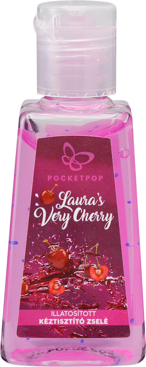 Hungary product data sample: Kéztisztító zselé, Laura's Very Cherry, 29 ml