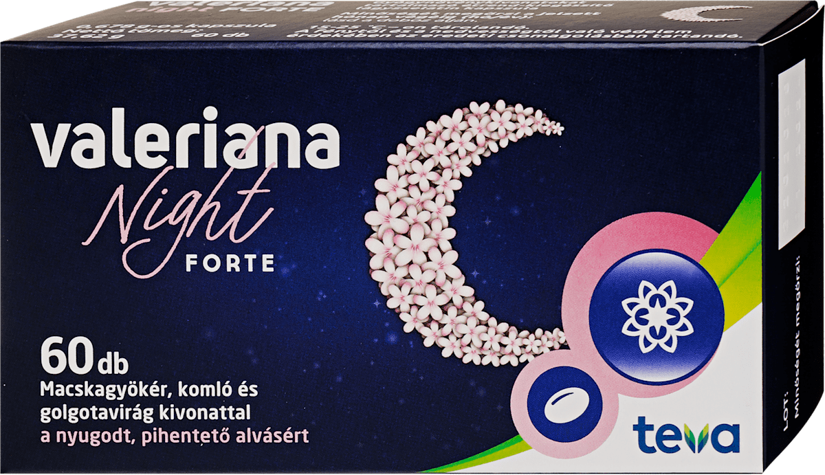 valeriana Night forte kapszula, 60 db | dm.hu